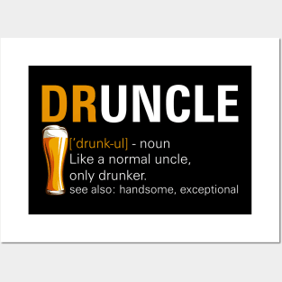 Beer Funny Drunk Uncle Posters and Art